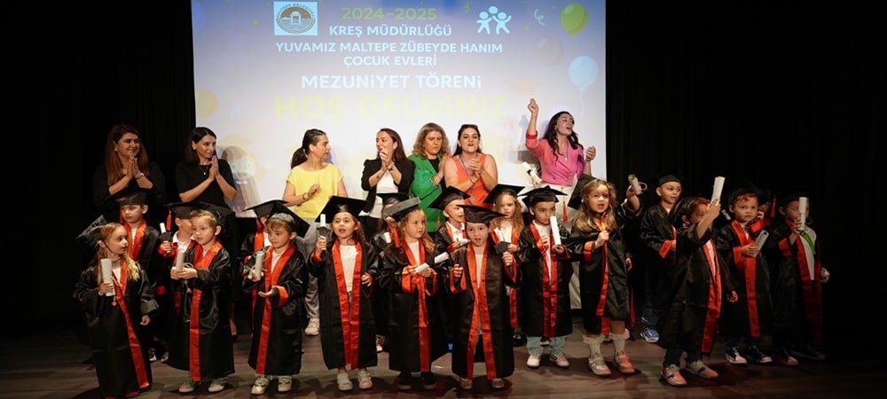 Maltepe kreşlerinde mezuniyet coşkusu