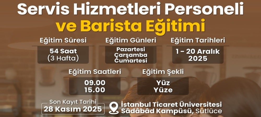 Servis Hizmetleri Personeli ve Barista Eğitimi Başlıyor