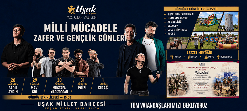 Milli Mücadele, Zafer ve Gençlik Günleri Uşak’ta Coşkuyla Kutlanacak